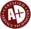 certified A+ service technican